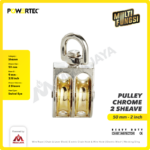Pulley Powertec Chrome Double 2" - Gambar 2