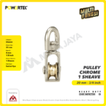 Pulley Powertec Chrome Single 3/4" - Image 2