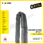 Round Sling Powertec (6:1) 4 Ton x 2 Meter (Abu) - Gambar 2