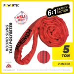 Round Sling Powertec (6:1) 5 Ton x 2 Meter (Merah)