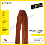 Round Sling Powertec (6:1) 6 Ton x 4 Meter (Cokelat) - Gambar 2