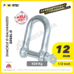 Shackle Powertec Galv D 12Milimeter - 1/2"