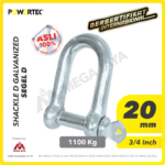 Shackle Powertec Galv D 20Milimeter - 3/4"