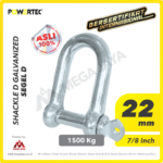 Shackle Powertec Galv D 22Milimeter - 7/8"