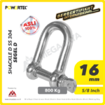 Shackle Powertec SS 304 D 16Milimeter - 5/8"