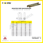 Shackle Powertec Galv D 12Milimeter - 1/2" - Image 3