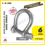 Shackle Powertec SS 304 Omega 6Milimeter