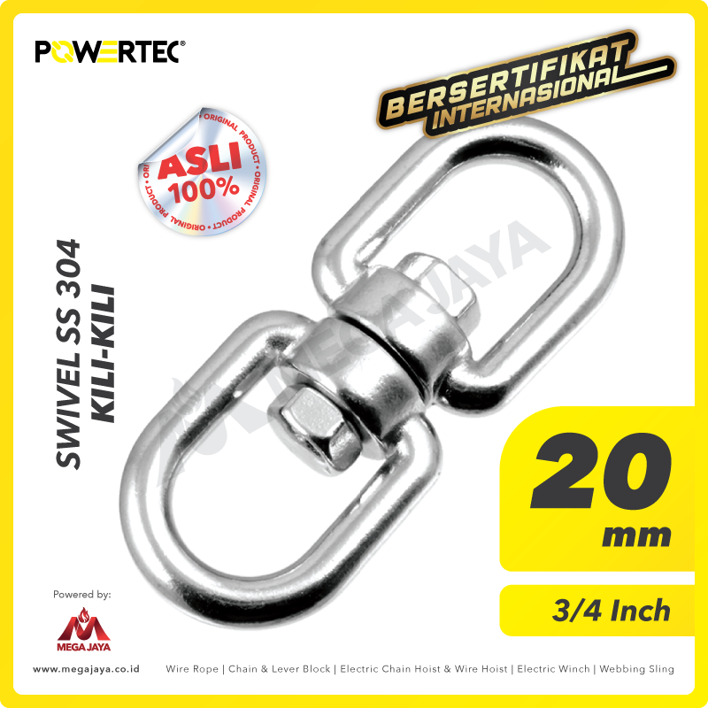 POWERTEC-Swilvel-SS-304-20mm-I.png Swivel Powertec Galv 20Milimeter - 3/4" - Image 1