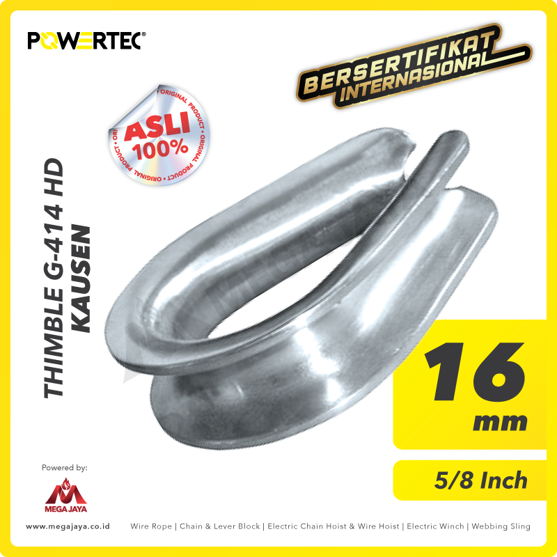 POWERTEC-Thimble-G-414-HD-16mm-I.png Thimble Powertec G-414 (HD) 16Milimeter - 5/8" - Gambar 1