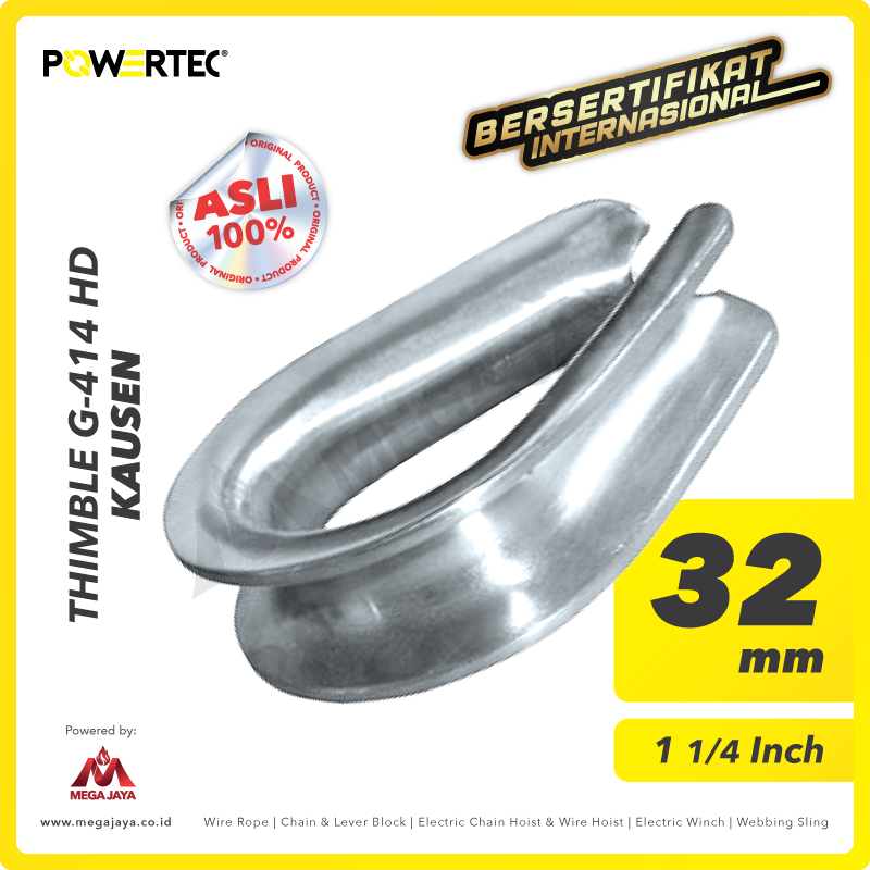 POWERTEC-Thimble-G-414-HD-32mm-I.png Thimble Powertec G-414 (HD) 32Milimeter - 1 1/8" - 1 1/4" - Image 1