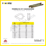 Thimble Powertec G-411 8Milimeter - 5/16" - Image 3