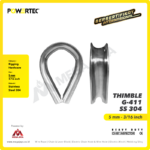 Thimble Powertec G-411 SS 304 5Milimeter - 3/16" - Gambar 2