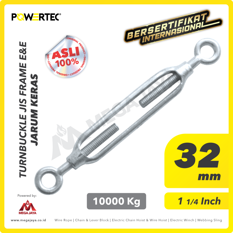POWERTEC-Turnbuckle-Jis-Frame-Eye-_-Eye-32mm-I.png Turnbuckle Powertec JIS Eye & Eye 32Milimeter - 1 1/4" - Gambar 1