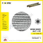 Wire Rope Powertec 6x7 + FC Galv 4Milimeter - Image 2