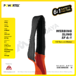 Webbing Sling Powertec (6:1) 2Ply 10 Ton X 6 Meter (Orange) - Image 2