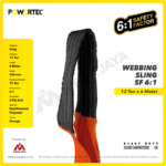 Webbing Sling Powertec (6:1) 2Ply 12 Ton X 6 Meter (Orange) - Image 2