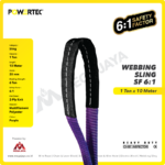 Webbing Sling Powertec (6:1) 2Ply 1 Ton X 10 Meter (Ungu) - Image 2