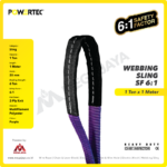 Webbing Sling Powertec (6:1) 2Ply 1 Ton X 1 Meter (Ungu) - Image 2