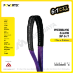 Webbing Sling Powertec (6:1) 2Ply 1 Ton X 2 Meter (Ungu) - Image 2
