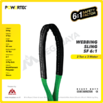 Webbing Sling Powertec (6:1) 2Ply 2 Ton X 3 Meter (Hijau) - Image 2