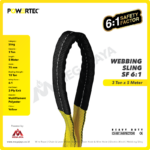 Webbing Sling Powertec (6:1) 2Ply 3 Ton X 5 Meter (Kuning) - Image 2