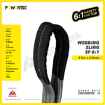 Webbing Sling Powertec (6:1) 2Ply 4 Ton X 2 Meter (Abu) - Gambar 2