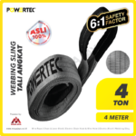 Webbing Sling Powertec (6:1) 2Ply 4 Ton X 4 Meter (Abu)