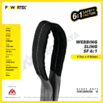 Webbing Sling Powertec (6:1) 2Ply 4 Ton X 4 Meter (Abu) - Image 2
