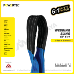 Webbing Sling Powertec (6:1) 2Ply 8 Ton X 3 Meter (Biru) - Image 2