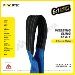 Webbing Sling Powertec (6:1) 2Ply 8 Ton X 6 Meter (Biru) - Image 2