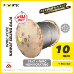 Wire Rope Powertec 19x7 + IWRC Ungalv 10Milimeter