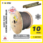 Wire Rope Powertec 6x37 + IWRC Ungalv 10mm