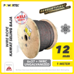 Wire Rope Powertec 6x37 + IWRC Ungalv 12Milimeter