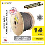 Wire Rope Powertec 6x37 + IWRC Ungalv 14Milimeter