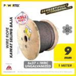 Wire Rope Powertec 6x37 + IWRC Ungalv 9Milimeter