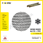Wire Rope Powertec 6x12 + 7FC Galv 12Milimeter - Image 2