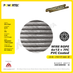Wire Rope Powertec 6x12 + 7FC PVC 3-4Milimeter - Image 2