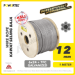 Wire Rope Powertec 6x24 + 7FC Galv 12Milimeter