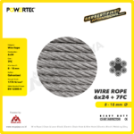 Wire Rope Powertec 6x24 + 7FC Galv 14Milimeter - Image 2