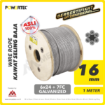 Wire Rope Powertec 6x24 + 7FC Galv 16Milimeter