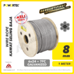 Wire Rope Powertec 6x24 + 7FC Galv 8Milimeter