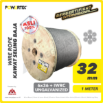 Wire Rope Powertec 6x36 + IWRC Ungalv 32Milimeter