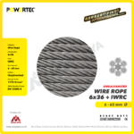 Wire Rope Powertec 6x36 + IWRC Ungalv 32Milimeter - Image 2
