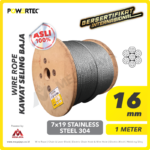 Wire Rope Powertec 7x19 SS 304 16Milimeter
