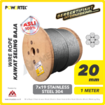 Wire Rope Powertec 7x19 SS 304 20mm