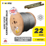 Wire Rope Powertec 7x19 SS 304 22Milimeter