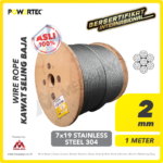 Wire Rope Powertec 7x19 SS 304 2Milimeter