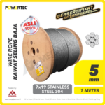 Wire Rope Powertec 7x19 SS 304 5Milimeter