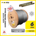 Wire Rope Powertec 7x19 SS 304 6Milimeter
