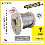 Wire Rope Powertec 7x7 SS 304 1Milimeter